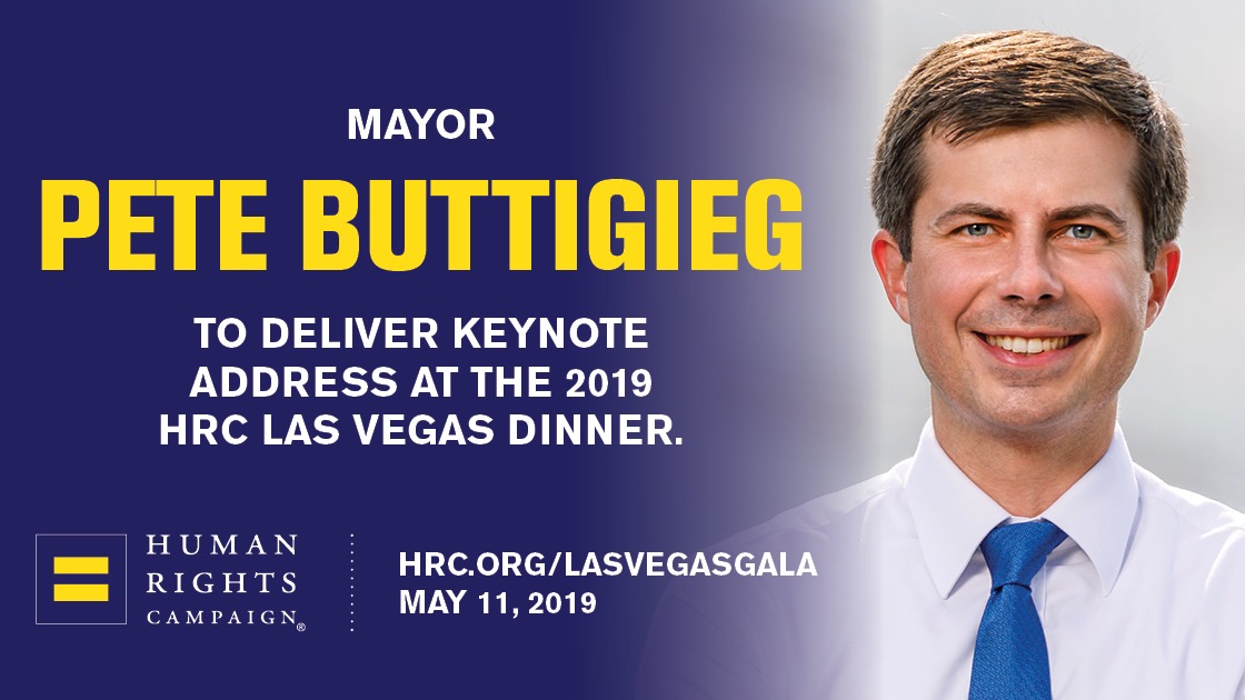 HRC Announces Mayor Pete Buttigieg Will Keynote Las Vegas Gala
