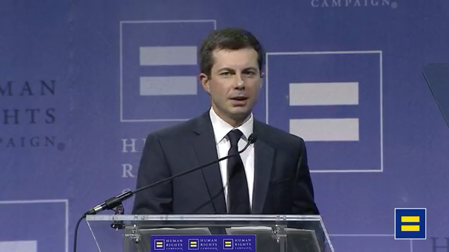 Pete Buttigieg Speaks at Las Vegas HRC Gala at Caesars Palace