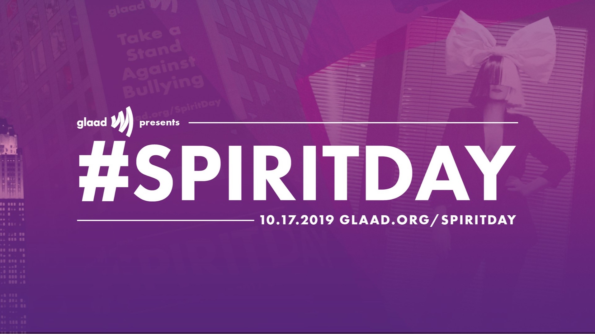 October 17th is #SpiritDay. "Go Purple" to support LGBTQ Youth